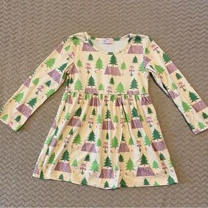 Pete & Lucy Camping Print Soft Dress